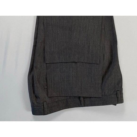 Hugo Boss Chuck U Flat Front Stretch Wool Dress Pants. Charcoal, Men's 34X34.5 - Picture 4 of 9